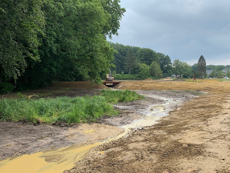 Nieuwe waterberging en natuur beschermt stad Oldenzaal bij piekbuien